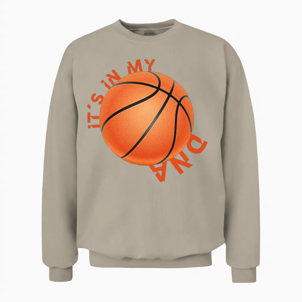 Funny Basketball Phrase Unisex Sweatshirt in Sand