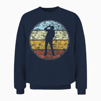 Singing Retro Unisex Sweatshirt - Navy