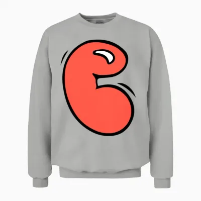 Graffiti Monogram Letter C in Cute Chubby Bubblest Unisex Sweatshirt - Ash
