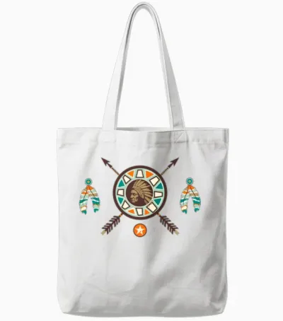 Native American 1 Tote Bags - White