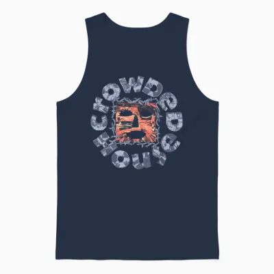 Crowded House Woodface Unisex Tank Top - Navy