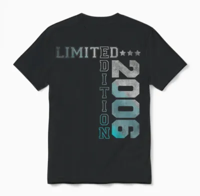 édition Limitée 2006 Célébration D'anniversaire Unisex T-Shirt - Black