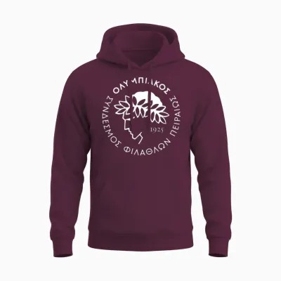 Olympiacos Piraeus Greek Ultras Gate 7 Unisex Hoodie - Maroon
