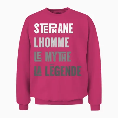 Stephane Man Myth Legend Gift Idea Stephane Unisex Sweatshirt - Heliconia