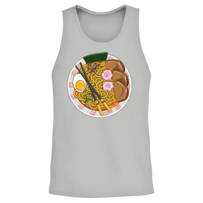 Funny Ramen Noodles Japanese Food Lover Chef Gift Unisex Tank Top - Ash