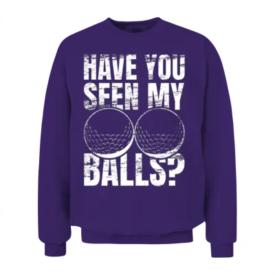 Funny Golfer Joke Unisex Sweatshirt - Purple