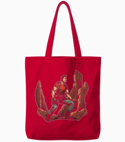 Hiking Hike Cool Tote Bags - Red