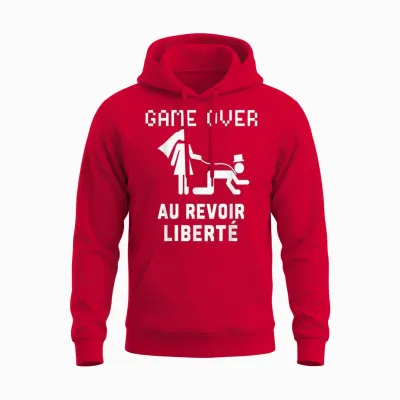 Funny Evg Goodbye Liberte Soiree Humour Unisex Hoodie - Red