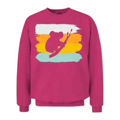 Koala Retro Unisex Sweatshirt - Heliconia