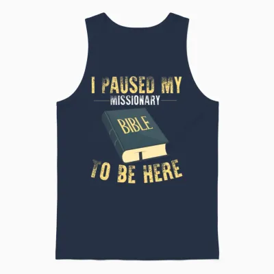Mormon Lds Missionary Unisex Tank Top - Navy