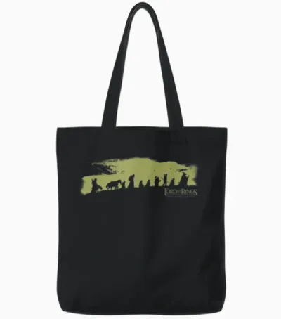Lord of the Rings the Fellowship Tote Bags - Black