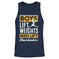 Male Cheerleading Male Cheerleader Unisex Tank Top - Navy – 2