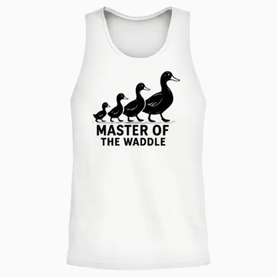 Master of the Waddle Duck Herding Unisex Tank Top - White
