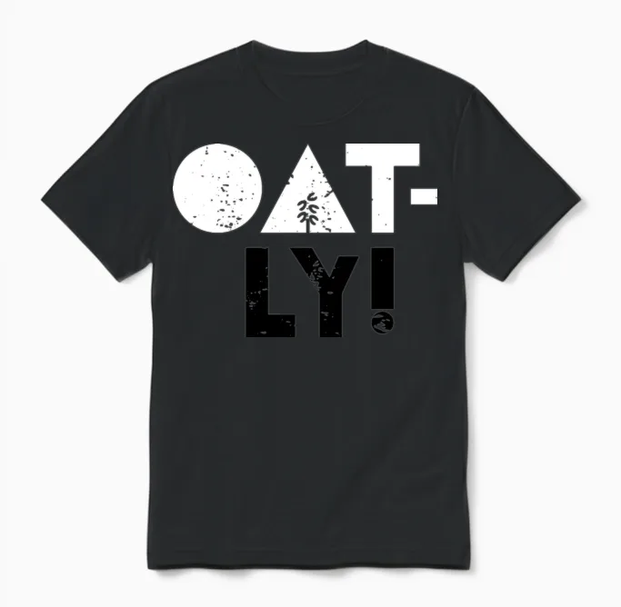 Oatly! Oat Milk Unisex T-Shirt in Black