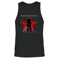 Bernie Against the Machine Unisex Tank Top - Black – 2
