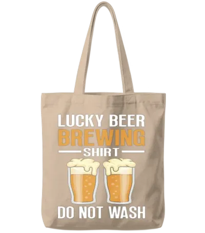 Funny Beer Brewing Tote Bags - Natural
