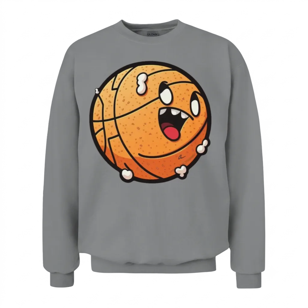 Funny Basketball Unisex Sweatshirt - Sport Grey