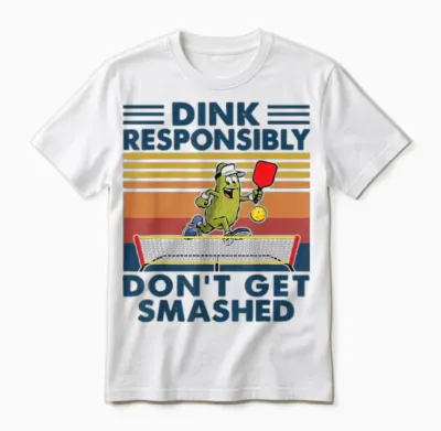 Funny Pickleball Unisex T-Shirt - White