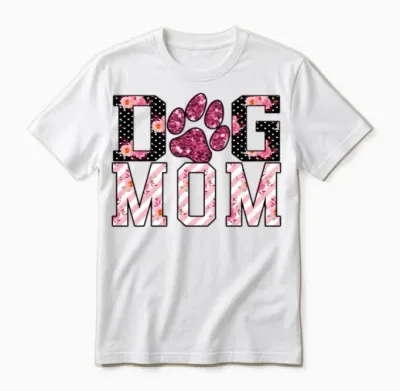 Dog Mom Unisex T-Shirt - White