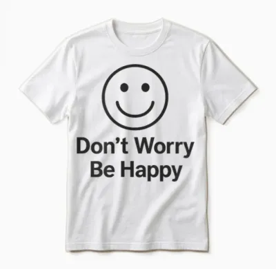Don't Worry Be Happy Unisex T-Shirt - White