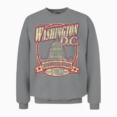 Washington D.c. Souvenir Satire Unisex Sweatshirt - Sport Grey