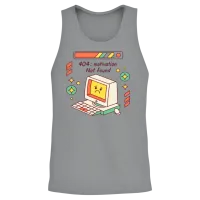Retro Computer 404 Mood Unisex Tank Top - Sport Grey – 2