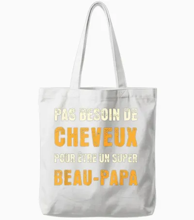 No Need Hair to Be a Super Bald Father in Law Tote Bags - White
