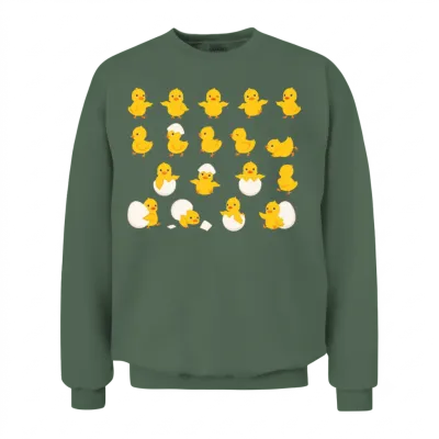 Charming Chicks Collection Unisex Sweatshirt - Military Green