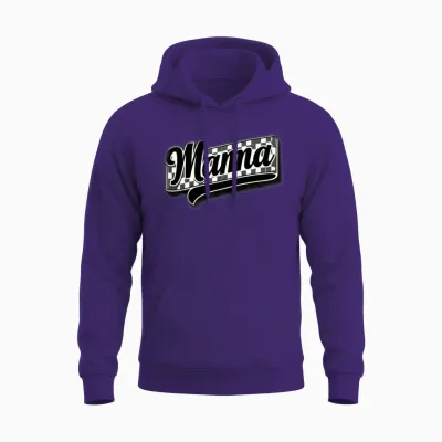 Retro Urban Mama Unisex Hoodie - Purple