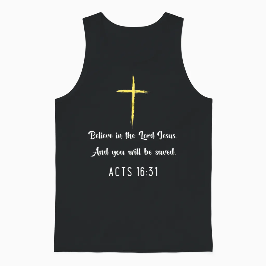 Bible Bible, Holy Spirit Holy Spirit Unisex Tank Top in Black