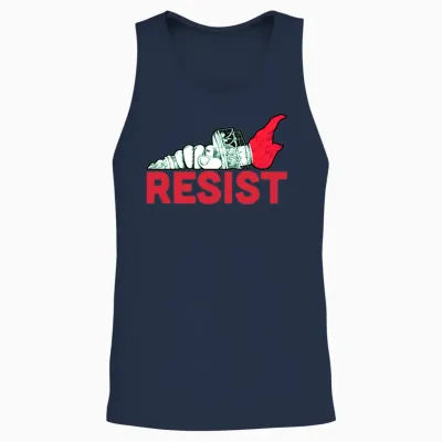 Resist Unisex Tank Top - Navy
