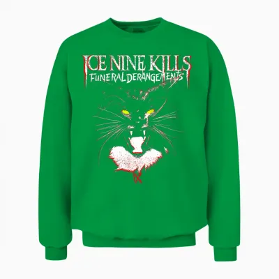 Ice Nine Kills - Funeral Derangements Halloween T-Shirt, Black Unisex Sweatshirt - Irish Green