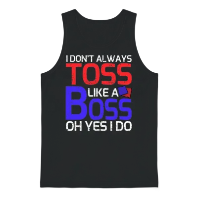 Funny Cornhole Unisex Tank Top - Black