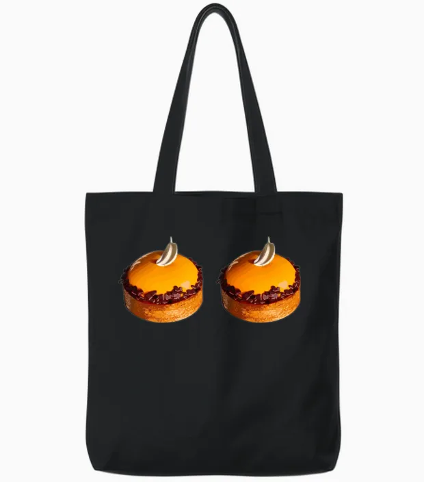 Funny Pictures Tote Bags in Black