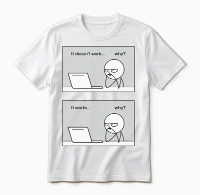 It Doesn't Work... Why? It Works... Why? Unisex T-Shirt - White