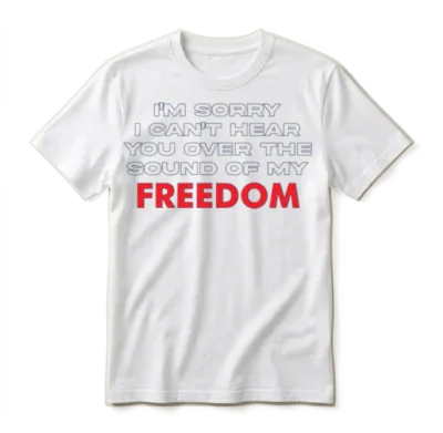 The Sound of My Freedom Unisex T-Shirt - White