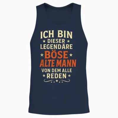 Ich Bin Dieser Legendäre Böse Alte Mann Von Dem Unisex Tank Top - Navy