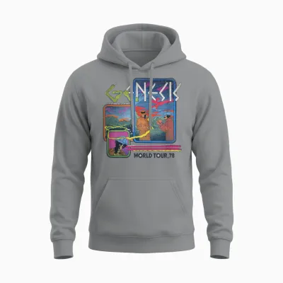 Genesis Rock Music Band World Tour 78 Unisex Hoodie - Sport Grey
