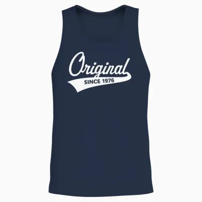 Original Since 1976 (year of Birth, Birthday / W) Unisex Tank Top - Navy