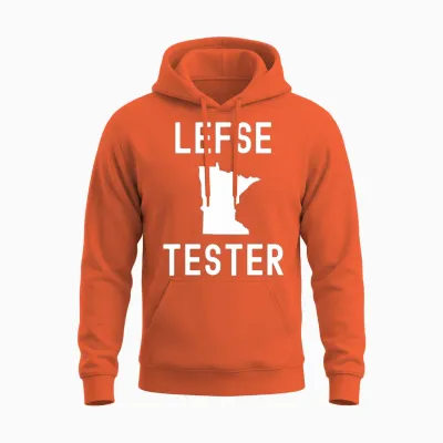 Lefse Tester Funny Norwegian Treat Unisex Hoodie - Orange