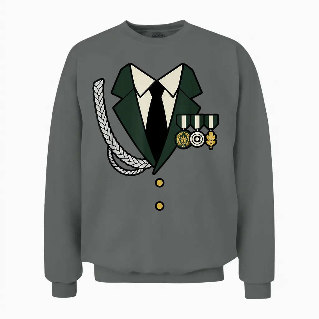 Schützenverein Uniform Jacke Medaillen Design Schützenfest Unisex Sweatshirt in Graphite Heather