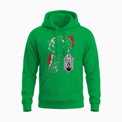 Marvel Avengers Endgame Rocket Portrait T-Shirt, Black Unisex Hoodie - Irish Green
