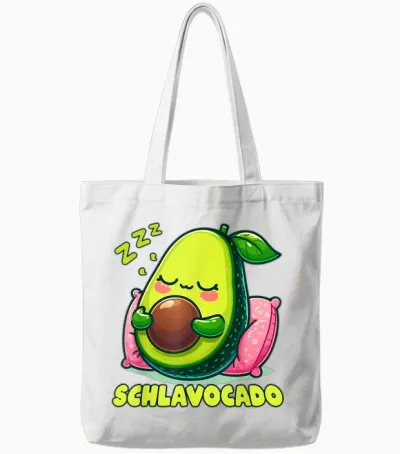 Official Sleep Shirt Avocado Sleep Tote Bags - White