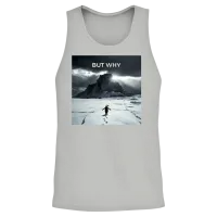 Penguin Mountain - but Why Unisex Tank Top - Ash – 2