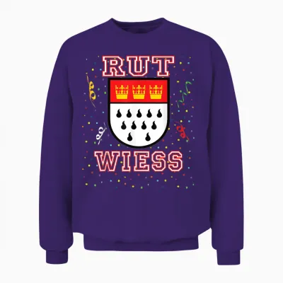 Köln Rut Und Wiess Rot Weiss Karneval Kölsch Kölle Alaaf Unisex Sweatshirt - Purple