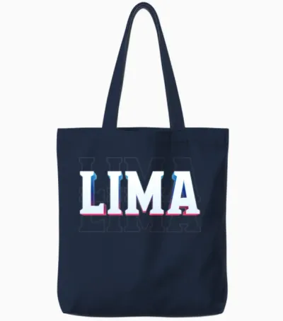 Retro - Lima Tote Bags - Navy