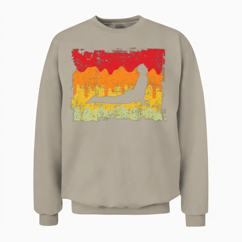 Yoga Retro Unisex Sweatshirt in Sand