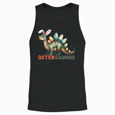 Ostergeschenke Ostern Outfit Junge Mädchen Dinosaurier Dino Unisex Tank Top - Black