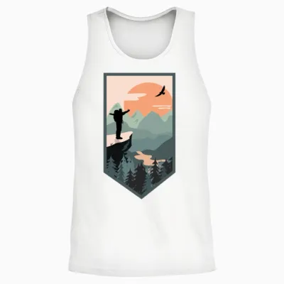 Hiking Unisex Tank Top - White