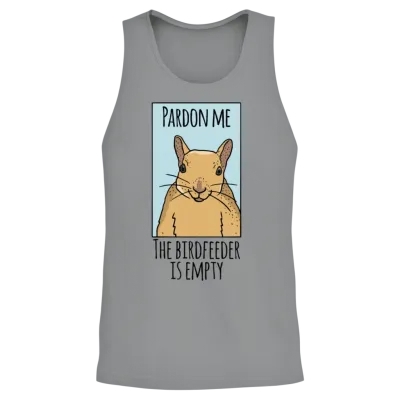 Squirrel Gag Funny Squirrel Lover Unisex Tank Top - Sport Grey